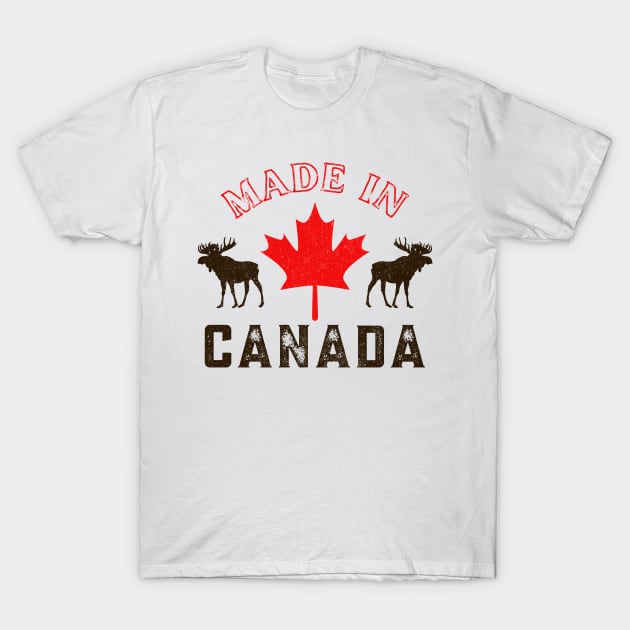 Canadian Pride Made In Canada Maple Leaf T-Shirt by Foxxy Merch